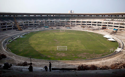 © AP/Felipe Dana Luftansicht Maracana Stadion