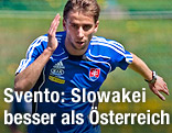 Slowakischer Teamspieler Dusan Svento beim Training
