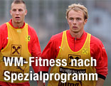 Lukas Rotpuller und Lukas Rath beim Training
