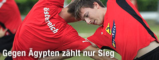U20-Spieler beim Training
