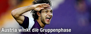 Torjubel von Nacer Barazite (FK Austria Wien)