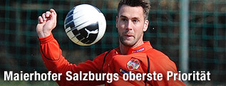 Stefan Maierhofer w&auml;hrend des Teamtrainings der &ouml;sterreichischen Fu&szlig;ball-Nationalmannschaft