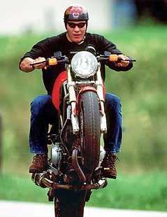 © APA/picturedesk.com/Alois Furtner Hermann Maier auf seinem Motorrad