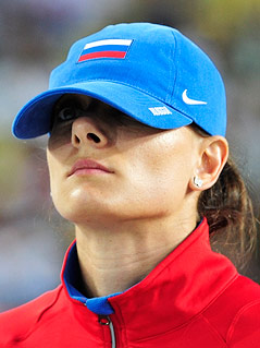 Stabhochspringerin Yelena Isinbayeva (RUS)