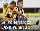 Peter Brandl (St. P&ouml;lten) und Benjamin Freudenthaler (LASK)