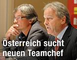 &Ouml;sterreichs Trainer Dietmar Constantini und &Ouml;FB-Chef Leo Windtner