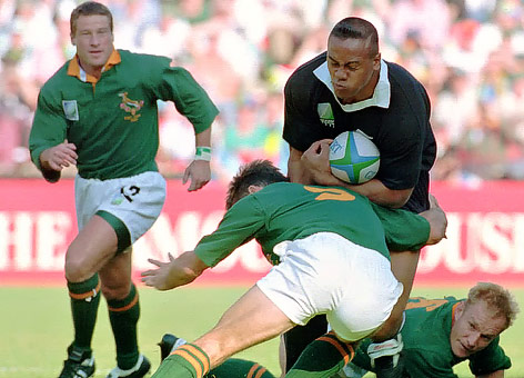 © AP/John Parkin Jonah Lomu im Rugby-Finale 1995