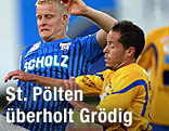 Thomas Hopfer (Grödig) und Giovani Perez Rodriguez (St. Pölten)