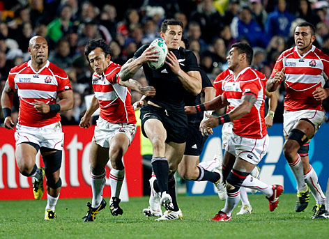 © Reuters/Bogdan Cristel Sonny Bill Williams (New Zealand All Blacks) im Spiel gegen Japan