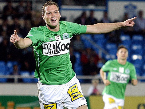 © GEPA/Mario Kneisl Torjubel von Patrick Bürger (Mattersburg)