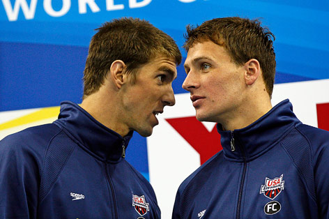 © APA/EPA/Patrick B. Krämer Michael Phelps und Ryan Lochte
