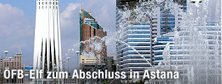 Skyline von kasachischer Haupstadt Astana