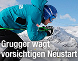 Hans Grugger beim Schneetraining