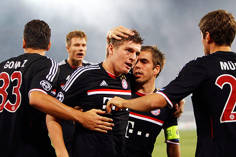 © Reuters/Ciro de Luca Jubel der Bayern