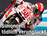 Marco Simoncelli auf seiner Honda
