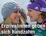Maria Höfl-Riesch und Lindsey Vonn
