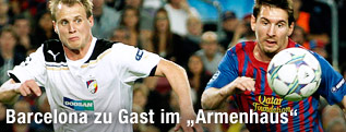 Barcelonas Messi und Viktoria Pilsens Limbersky