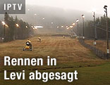 Skipiste von Levi ohne Schnee