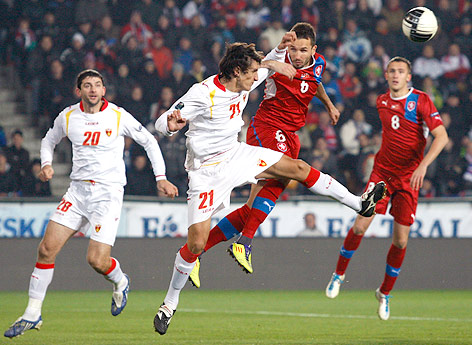 © AP/David Josek Spielszene Tschechien - Montenegro