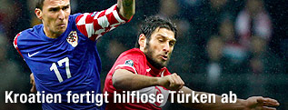 Spielszene Türkei - Kroatien