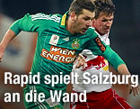 Guido Burgstaller (Rapid) und Franz Schiemer (Salzburg)