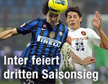 Andrea Ranocchia (Inter Mailand) und Nene (Cagliari)