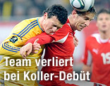 Marc Janko (AUT) und Artem Fedetdskiy (UKR)
