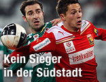 Ignacio Rodriguez Ortiz (Ried) und Rene Seebacher (Admira)