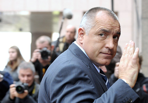 © Reuters/Eric Vidal Bulgariens Premier Bojko Borissow winkt in die Kamera