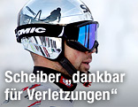 Mario Scheiber mit Skihelm und Brille