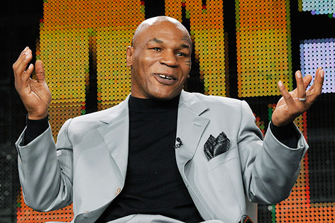 Mike Tyson in einer TV-Show im Jänner 2011