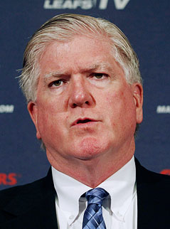 General-Manager der Toronto Maple Leafs, Brian Burke