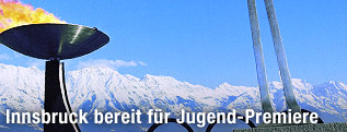 Olympisches Feuer in Innsbruck