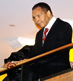 Muhammad Ali während seiner Geburtstagsfeier