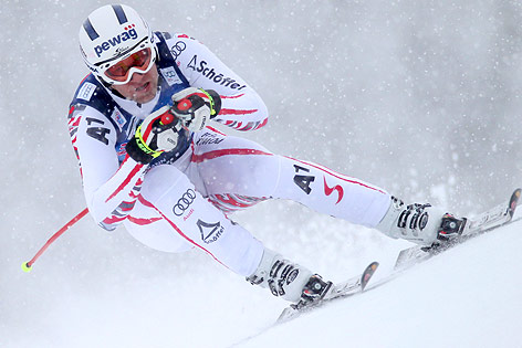 © GEPA/Hans Simonlehner Romed Baumann auf der Streif