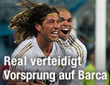 Sergio Ramos jubelt mit Teamkollege Pepe