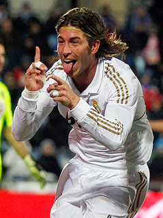 © Reuters/Juan Medina Sergio Ramos jubelt