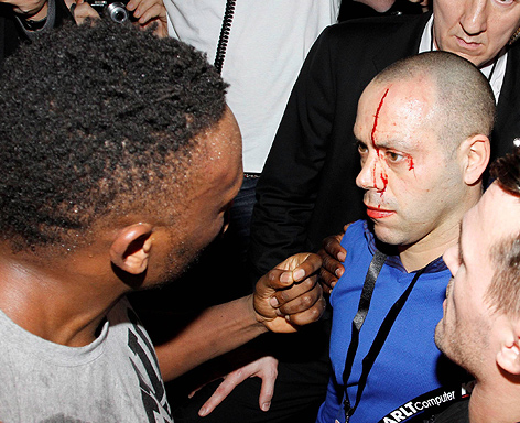 Chisora im gewaltsamen Streit mit Haye-Trainer Booth