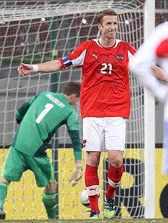 © GEPA/Markus Oberlaender Marc Janko jubelt nach seinem Treffer