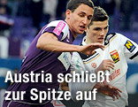 Georg Margreiter (Austria Wien) und Marcel Sabitzer (Admira)