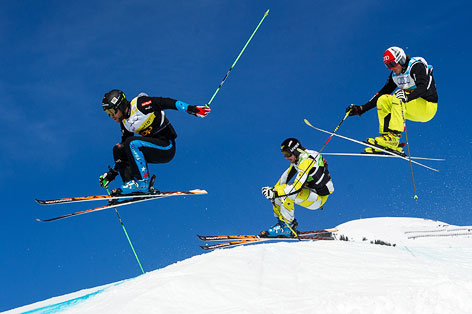 Jonas Devouassoux (FRA), Nick Zoricic (CAN) und Thomas Fischer (GER)