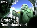 Felix Baumgartner in der Kapsel