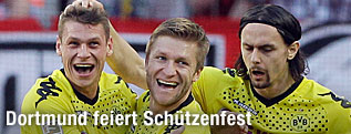 Jubel der Dortmunder Spieler