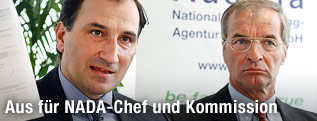 Gernot Schaar (NADA Rechtskommission) und NADA-Gesch&auml;ftsf&uuml;hrer Andreas Schwab