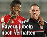 Freude bei David Alaba und Frank Ribery
