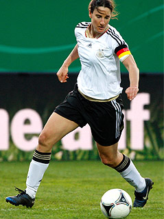 © dapd/Mario Vedder Birgit Prinz in ihrem Abschiedsspiel