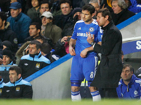 © AP/Alastair Grant Andre Villas-Boas mit Frank Lampard