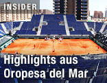 Blick auf den Court in Oropesa del Mar
