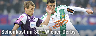 Florian Klein (Austria) und Christopher Drazan (Rapid)