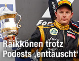 Kimi Raikkönen jubelt nicht am Podest